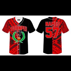 Button up baseball jerseys